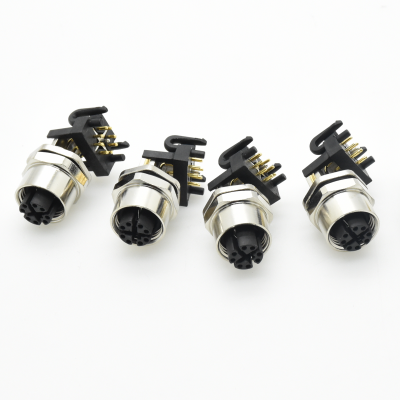 PCB right angled female auto M12 connector--Westsam Technology