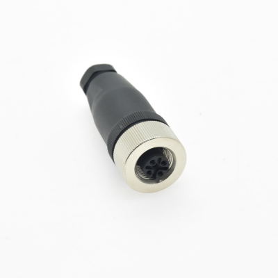M12 5 pin female plug PG9 waterproof cable connector